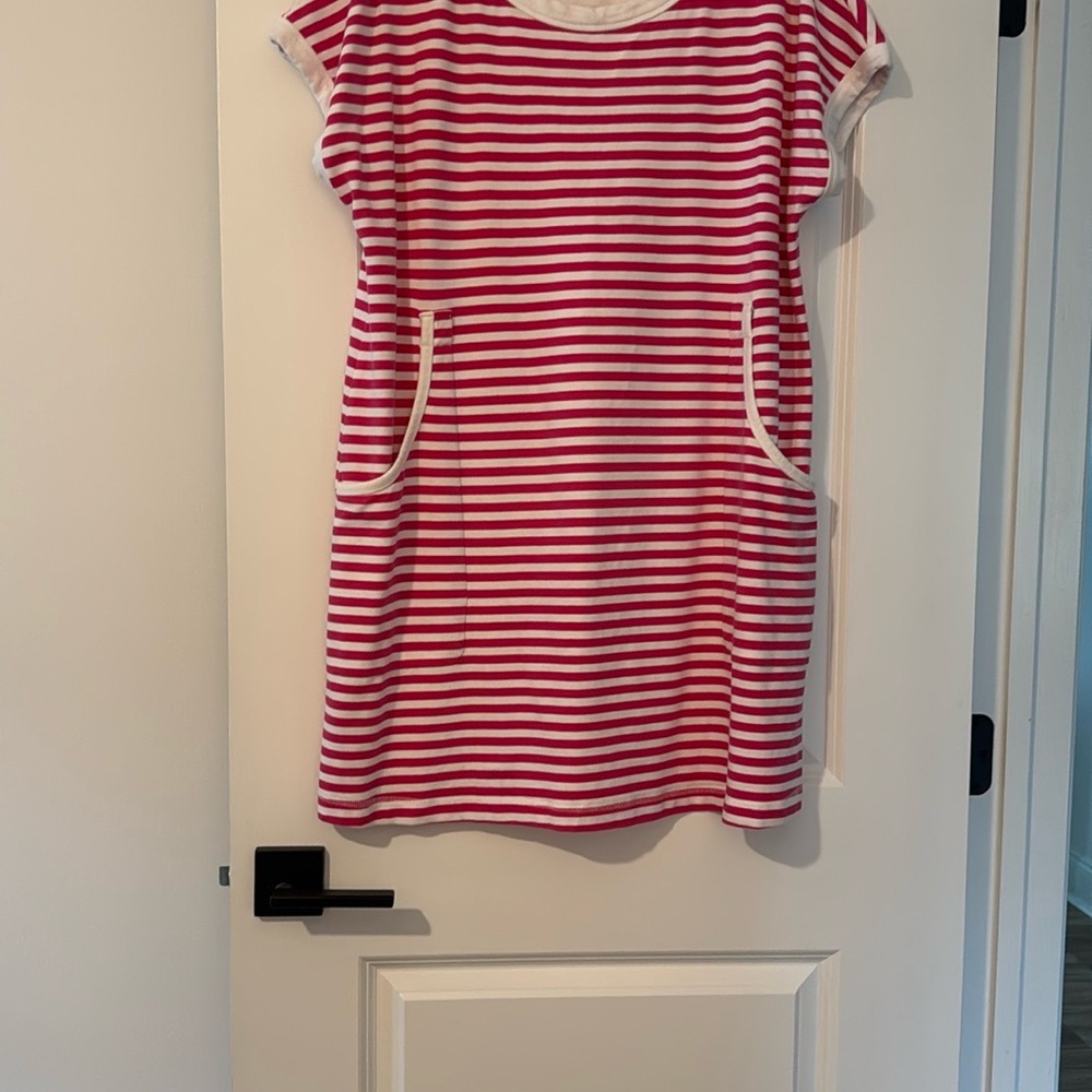 Bright pink and White Striped Dress with Pockets Lily Pulitzer